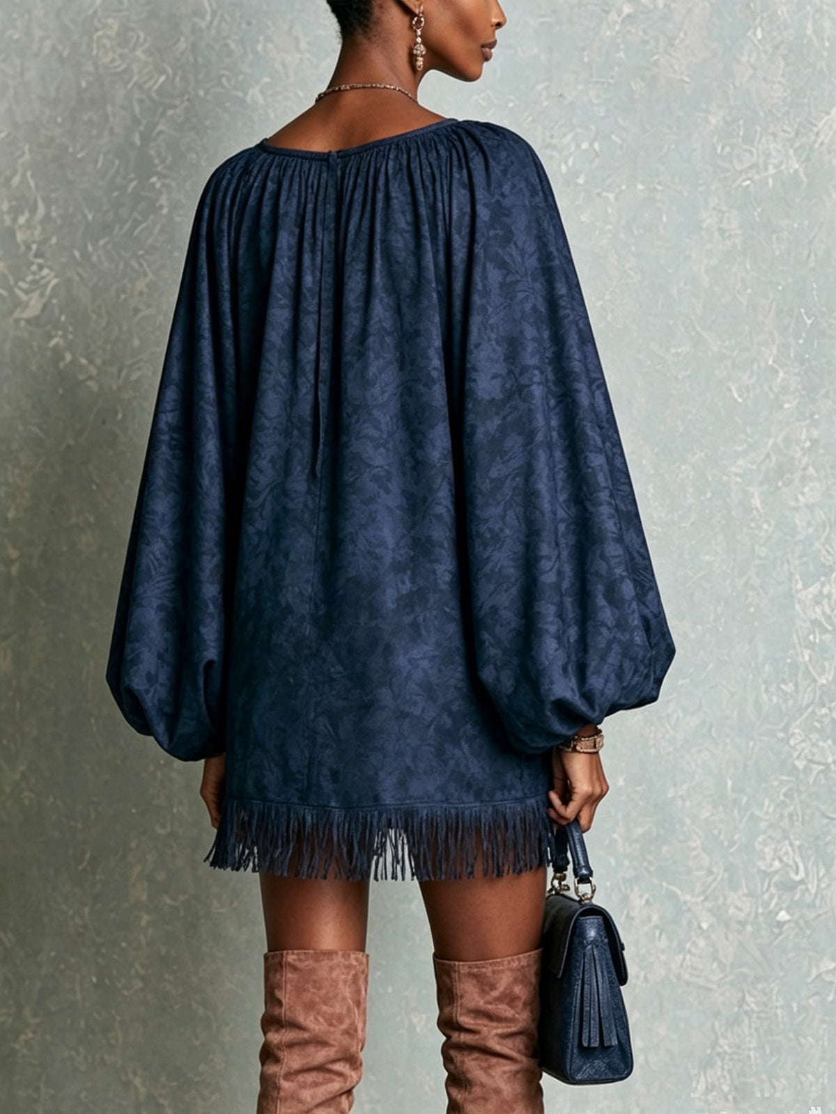 Maeve Lace-Up Mini Dress