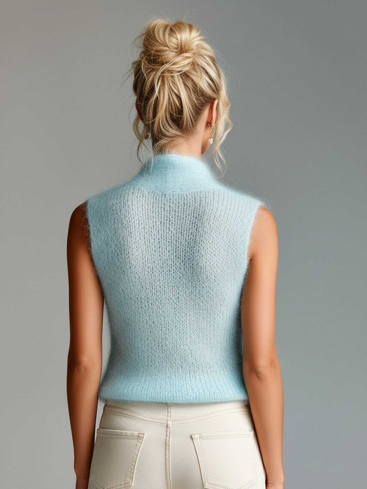Honorine™ Mohair Button Knit Vest