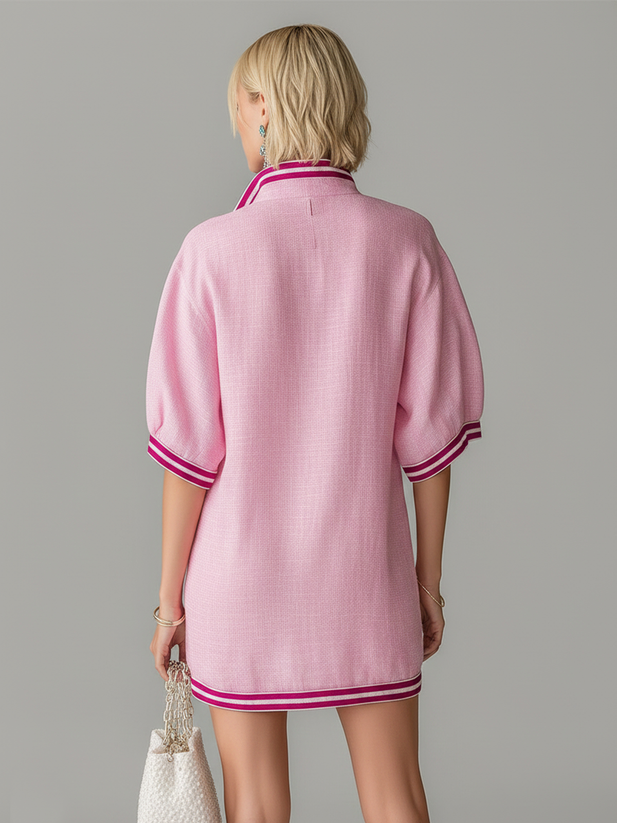 Josette™ Zip Colorblock Linen Mini Dress