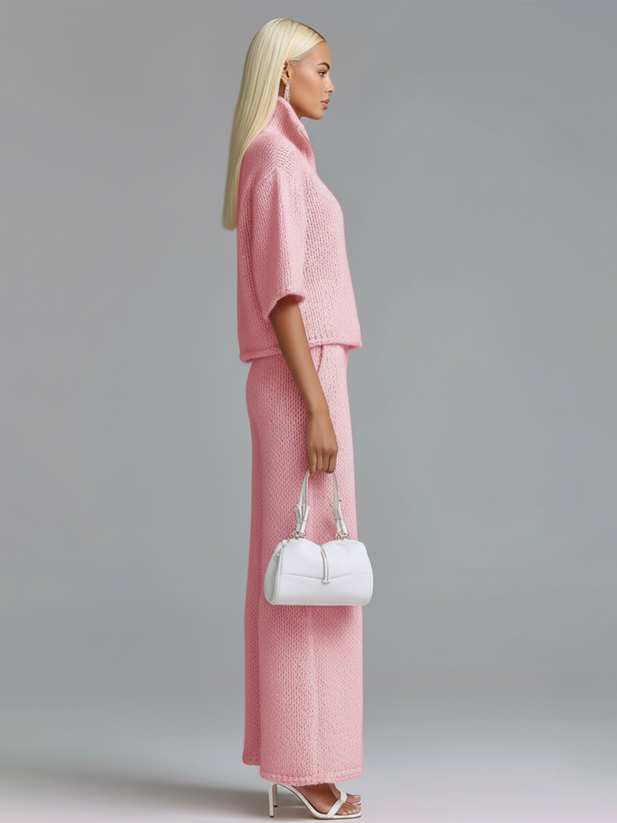 Keturah™ Lapel Zip Knit Two-Piece Set