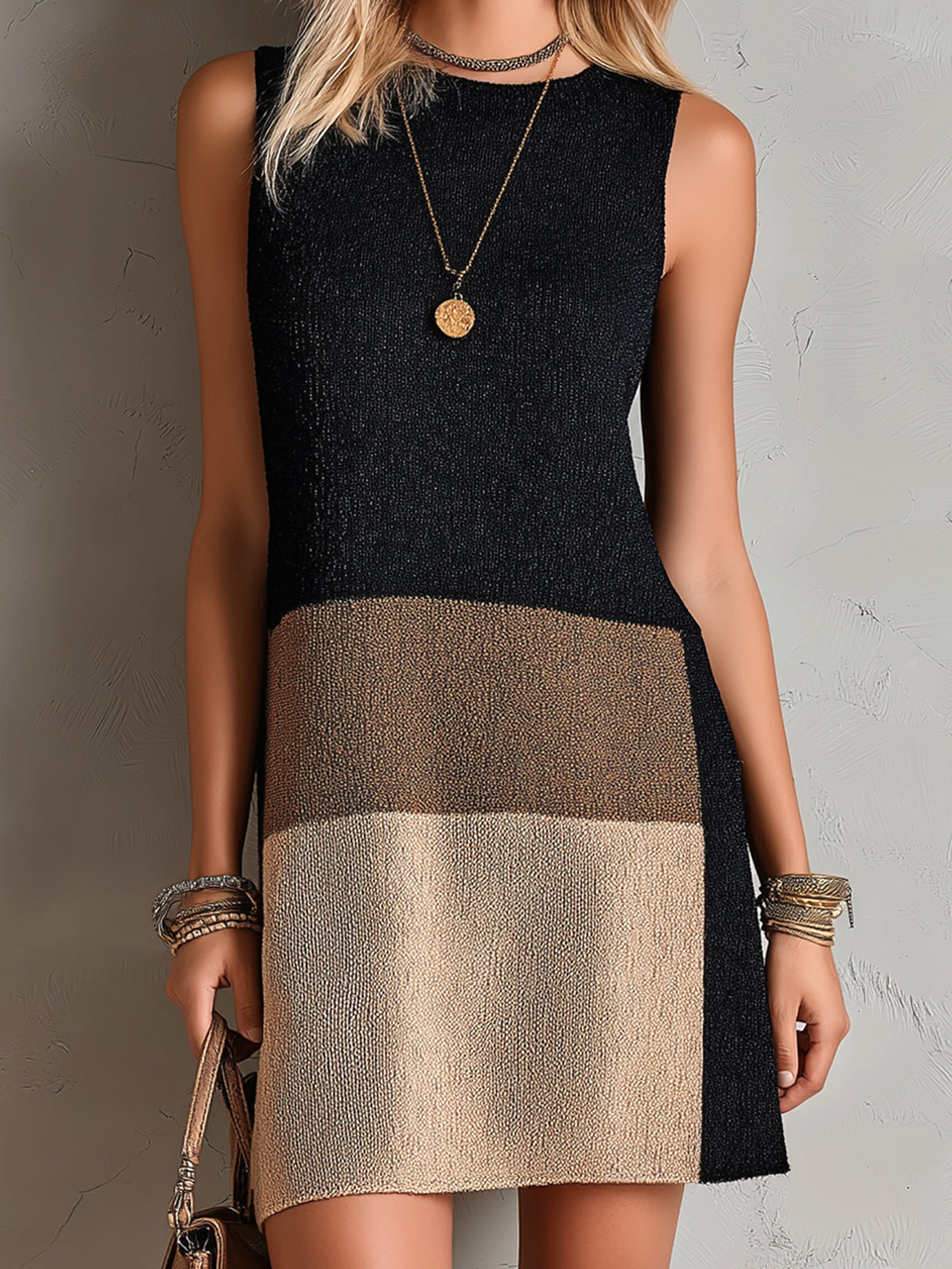 Fenna™ Colorblock A-Line Mini Dress