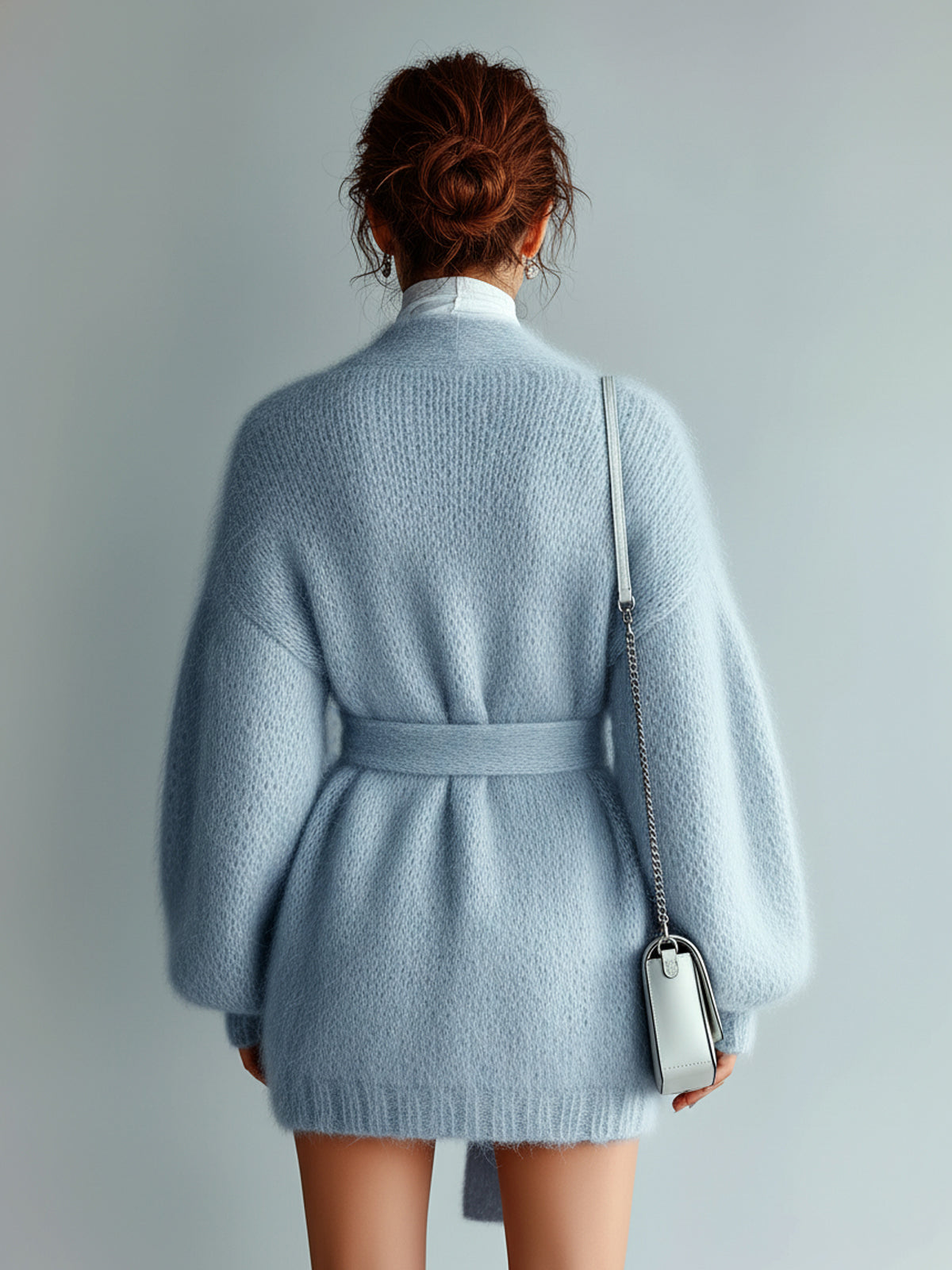 Romilly™ Belted Lantern Sleeve Cardigan
