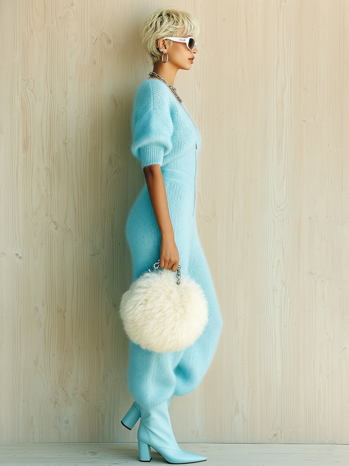 Magnolia™ Fuzzy Knit Zip Jumpsuit