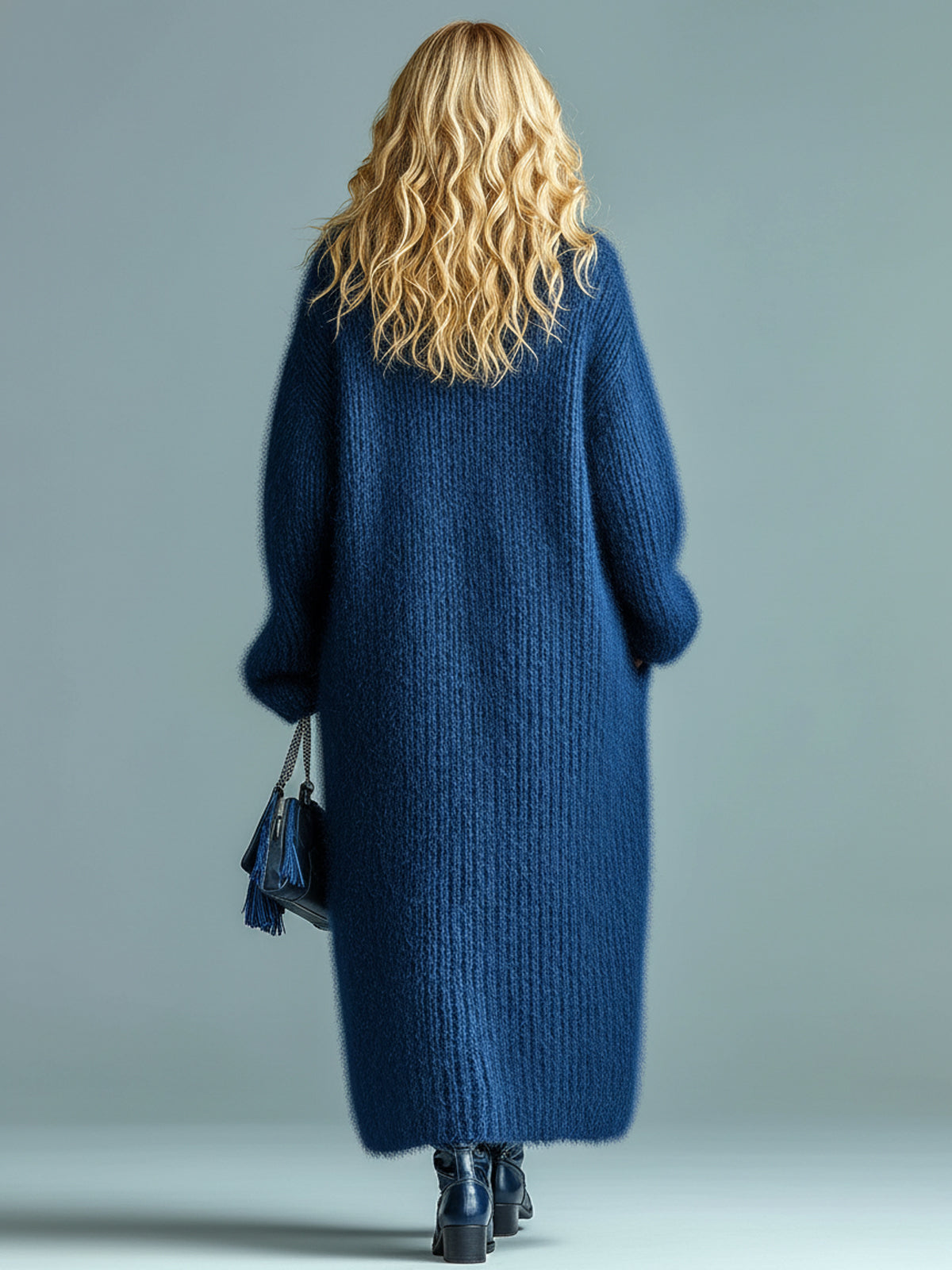 Nerissa™ Longline Fuzzy Cardigan