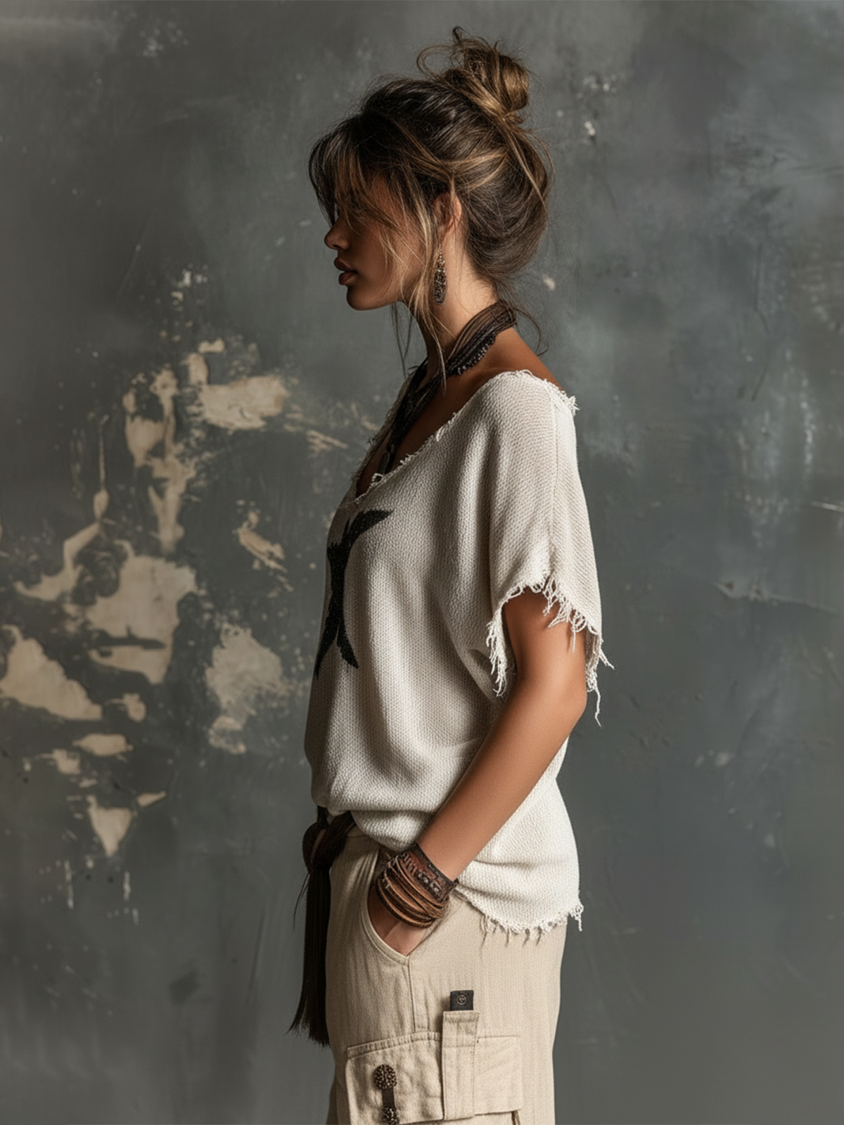 Athenais™ Star Dolman Knit Sweater