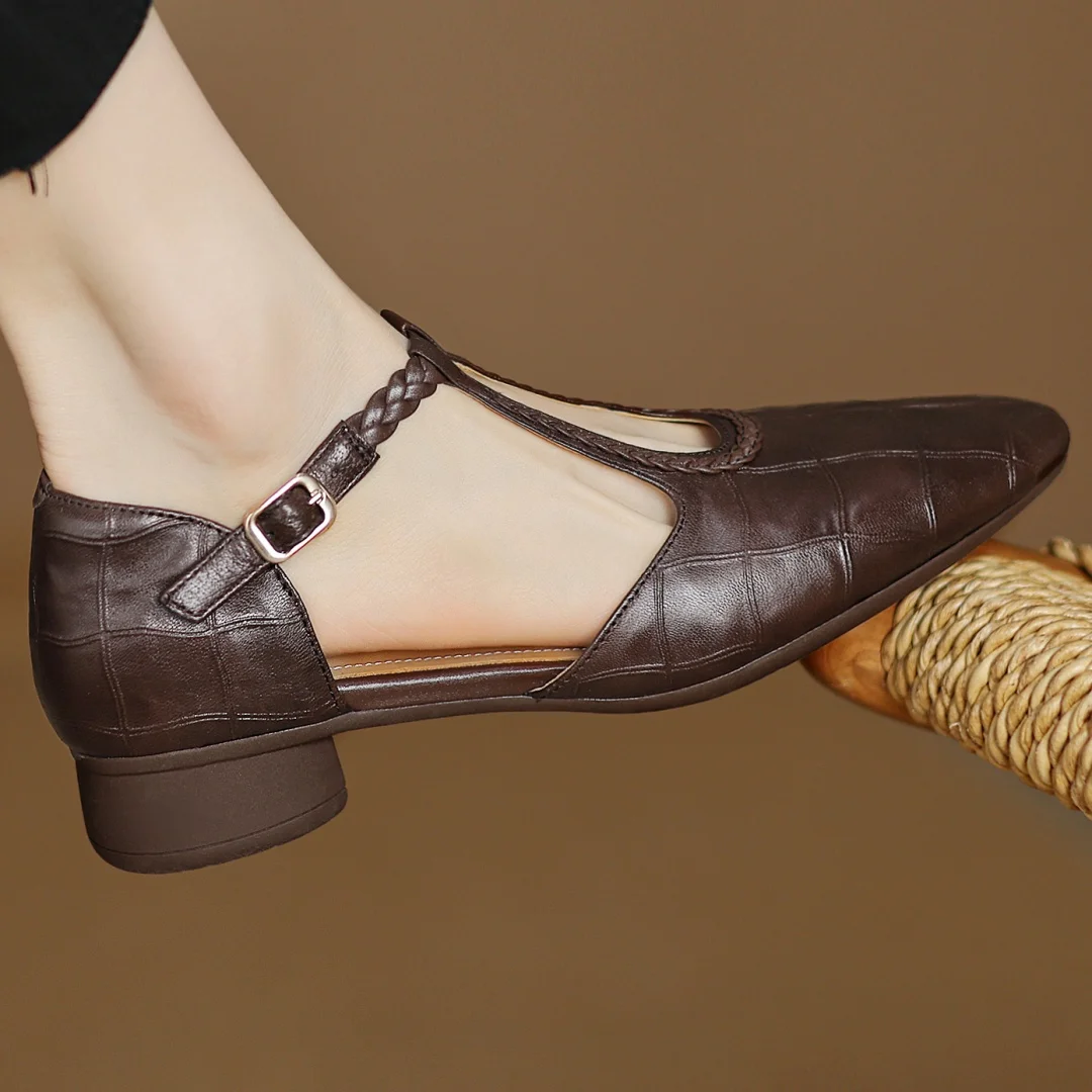 Vivian | Leather Mary Janes