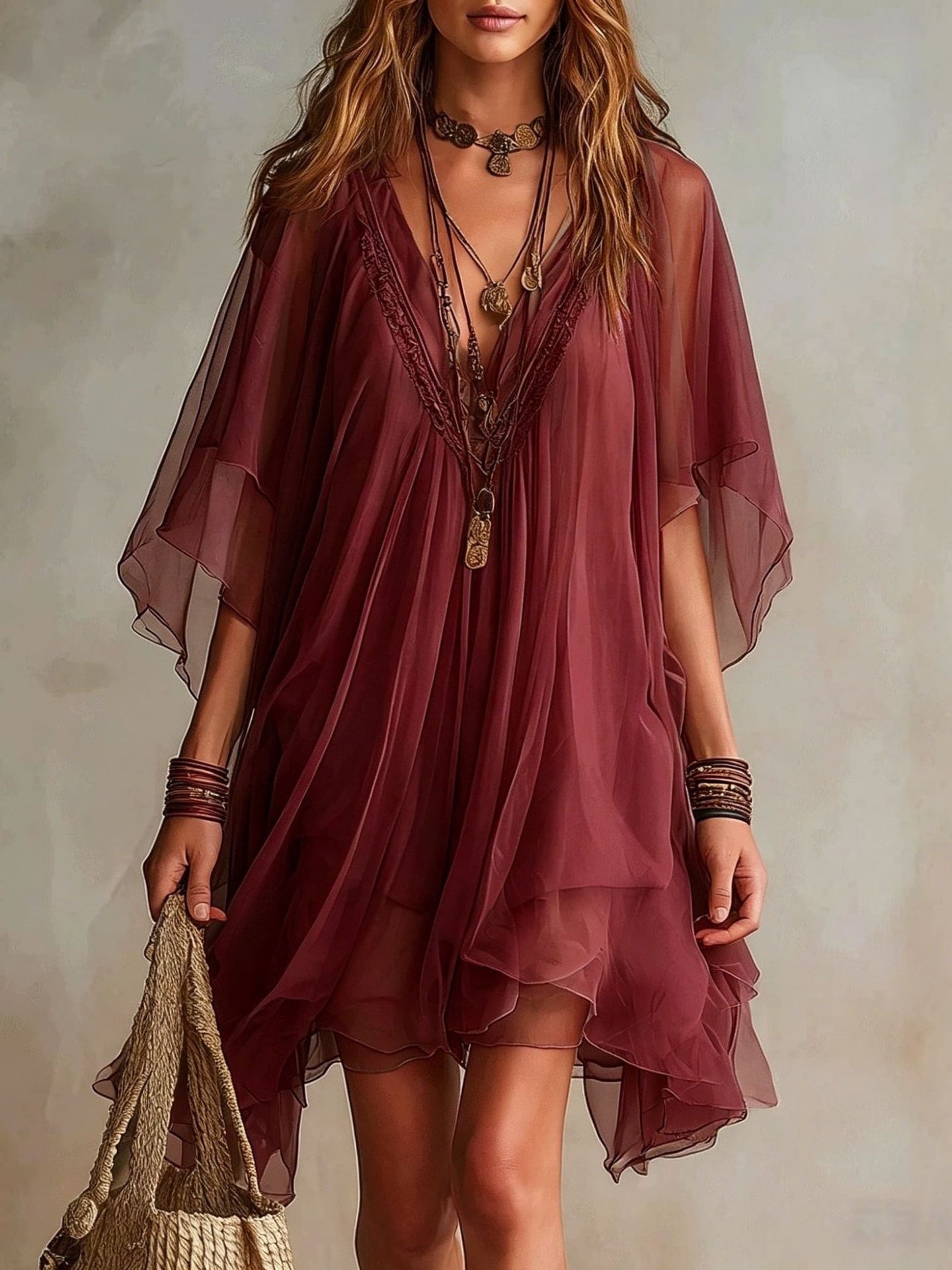 Mara Tiered Mini Dress