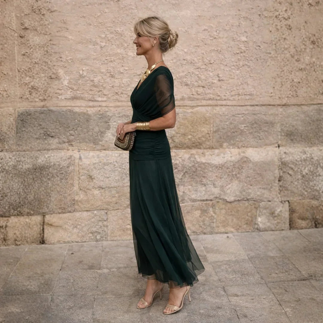 Eliza | Elegant Pleated Maxi Dress