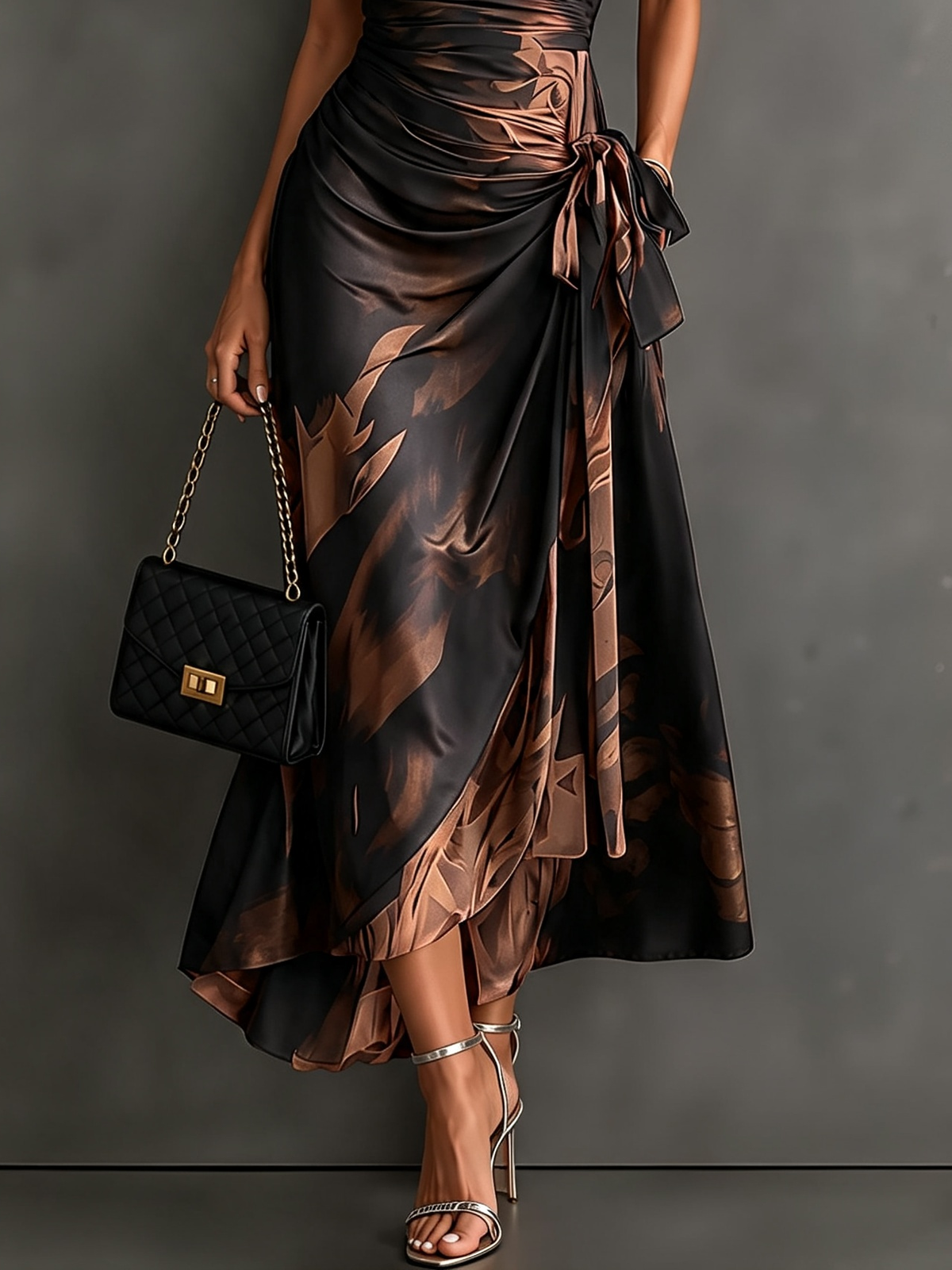 AMELIA | PRINTED WRAP DRESS