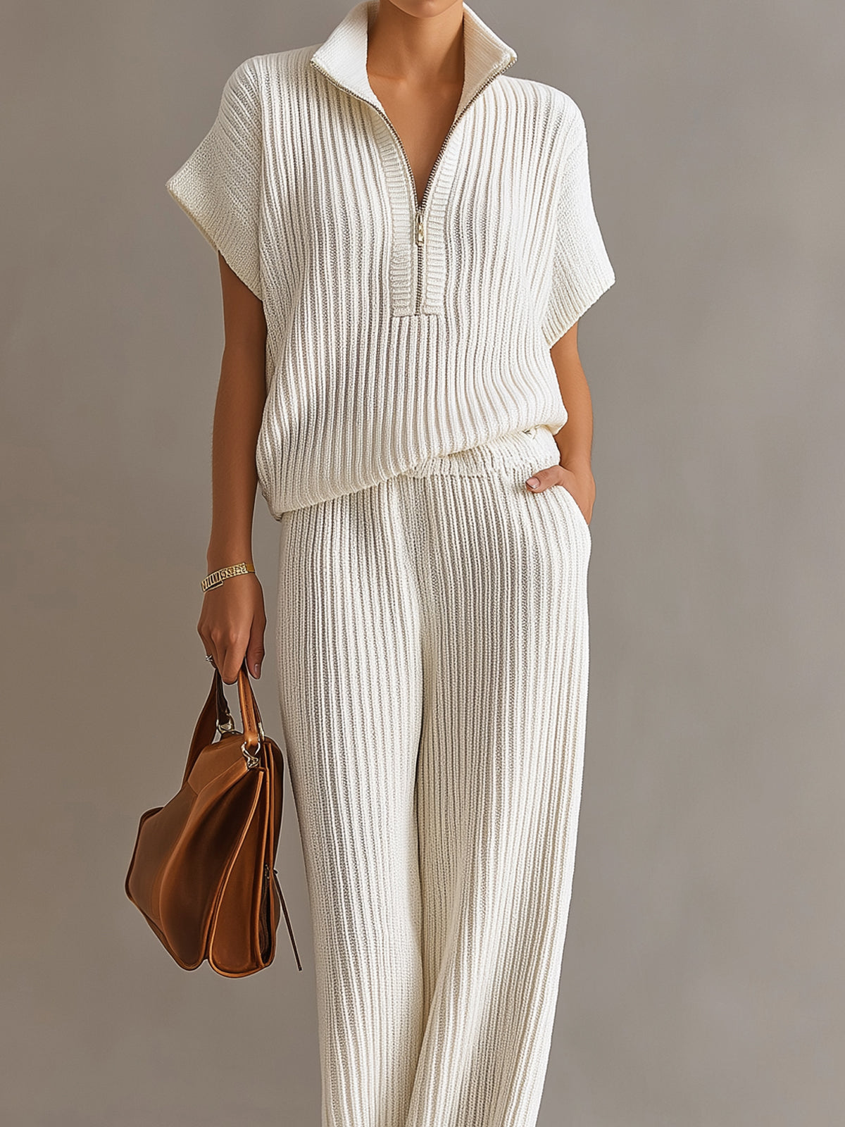 Brienne™ Zip Sweater Wide-Leg Set