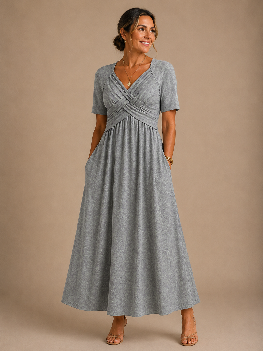 Angeli™ | Elegant Midi Dress