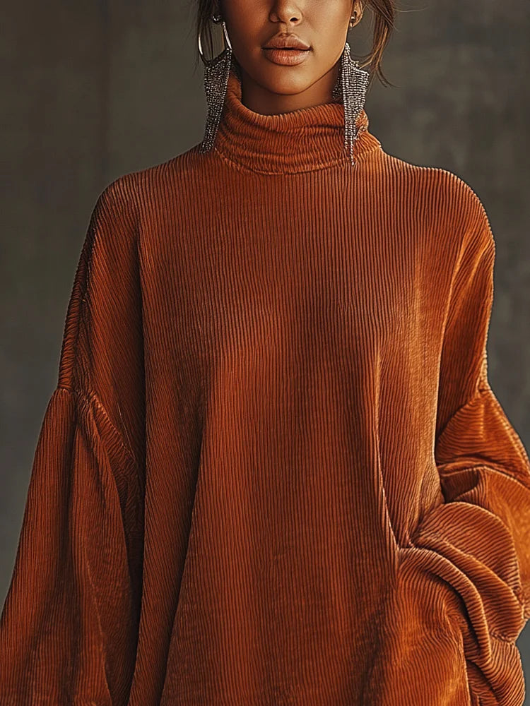 Maeve High-Neck Tassel-Hem Dress