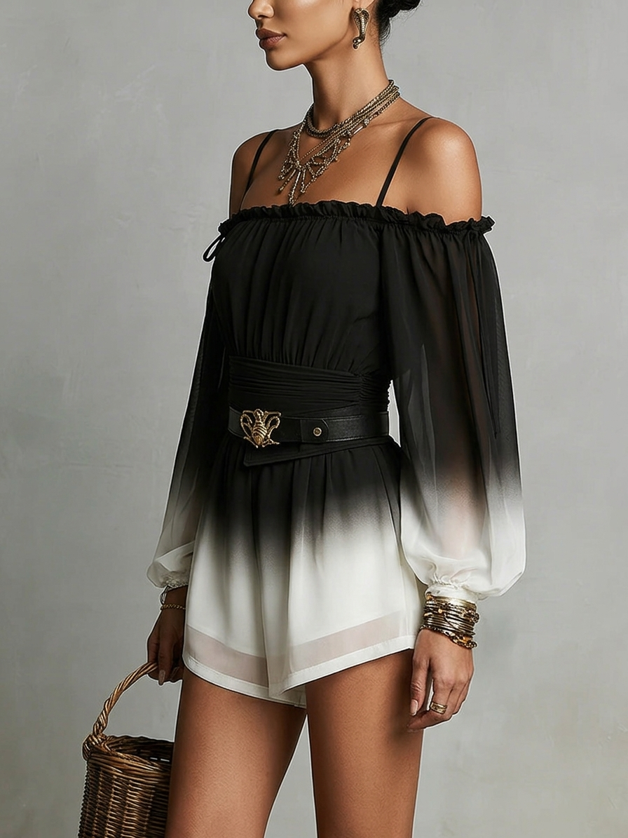 Nola Belted Off-Shoulder Jumpsuit