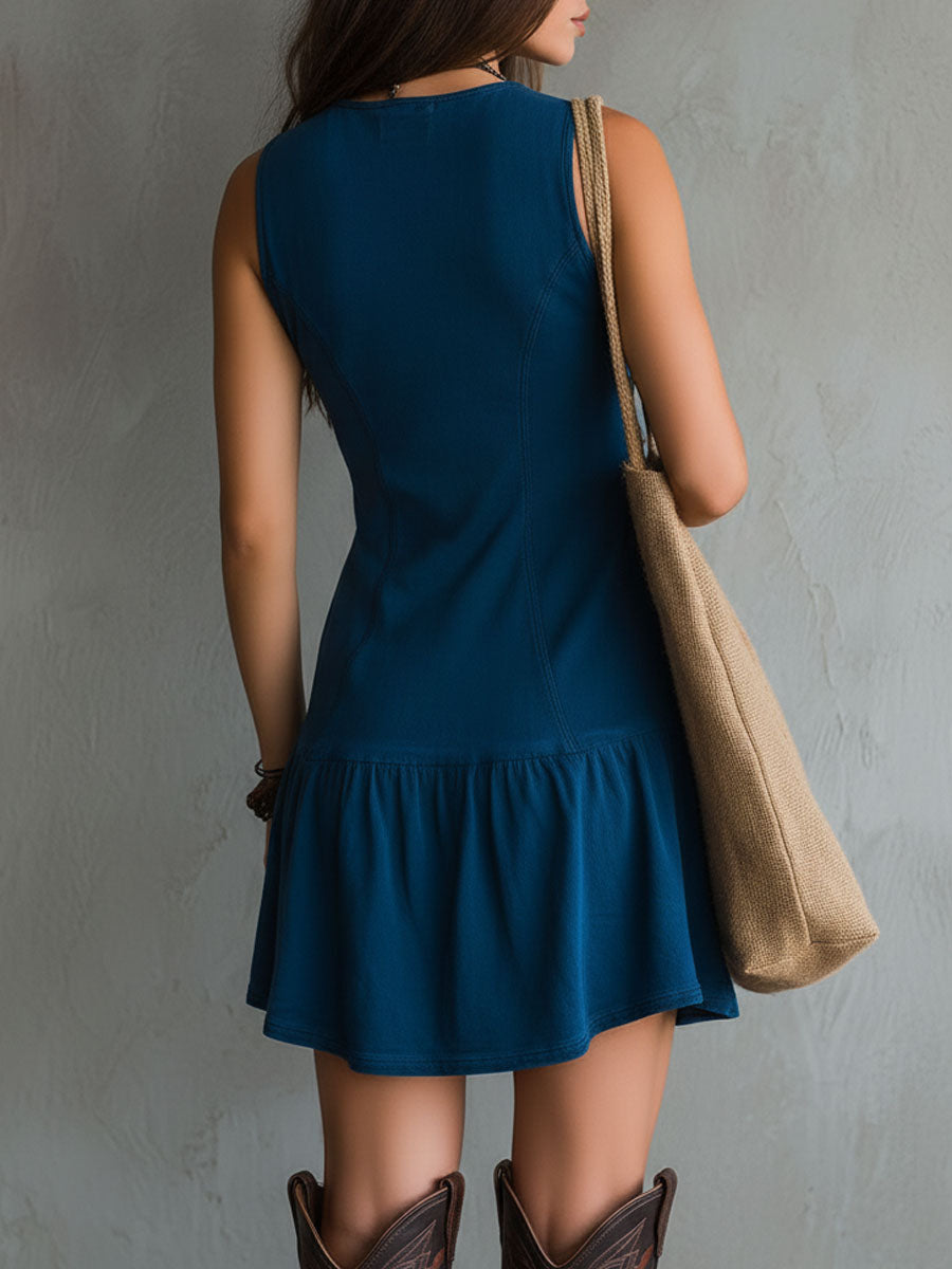 Maeve V-Neck Mini Dress
