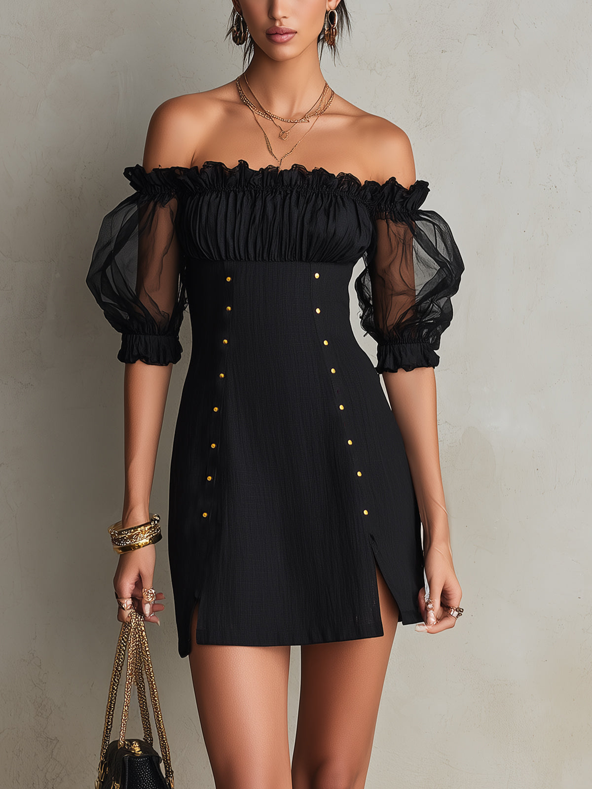 Amaya Off-Shoulder Mini Dress