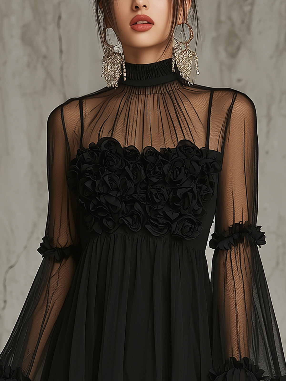 Isla High Neck Mini Dress