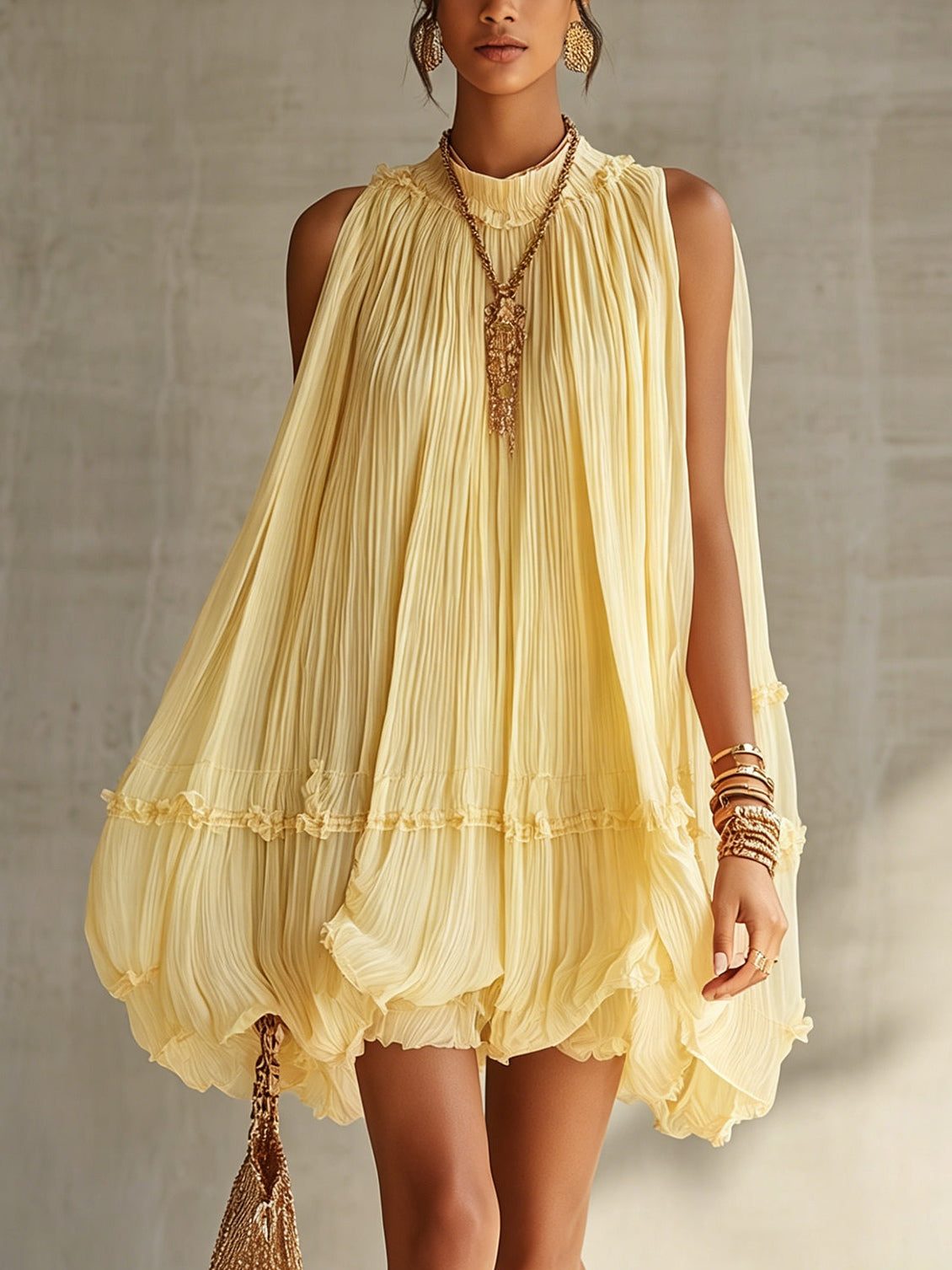Mira Halter Mini Dress