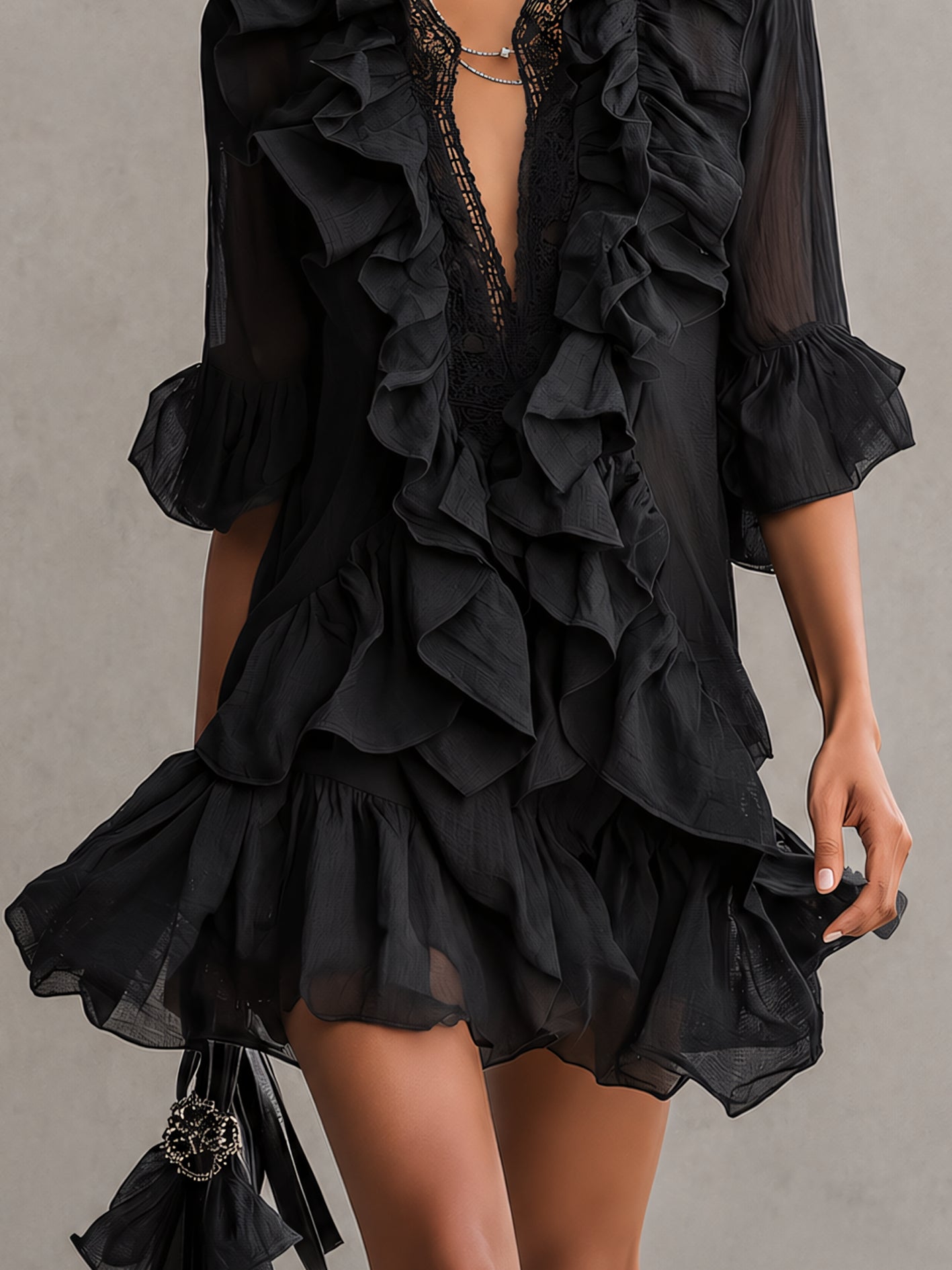Mara Ruffled Mini Dress