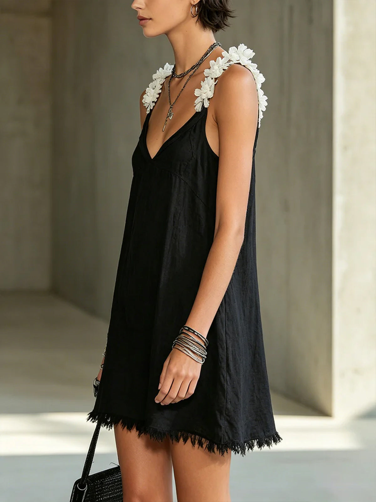 Esme V-Neck Mini Dress