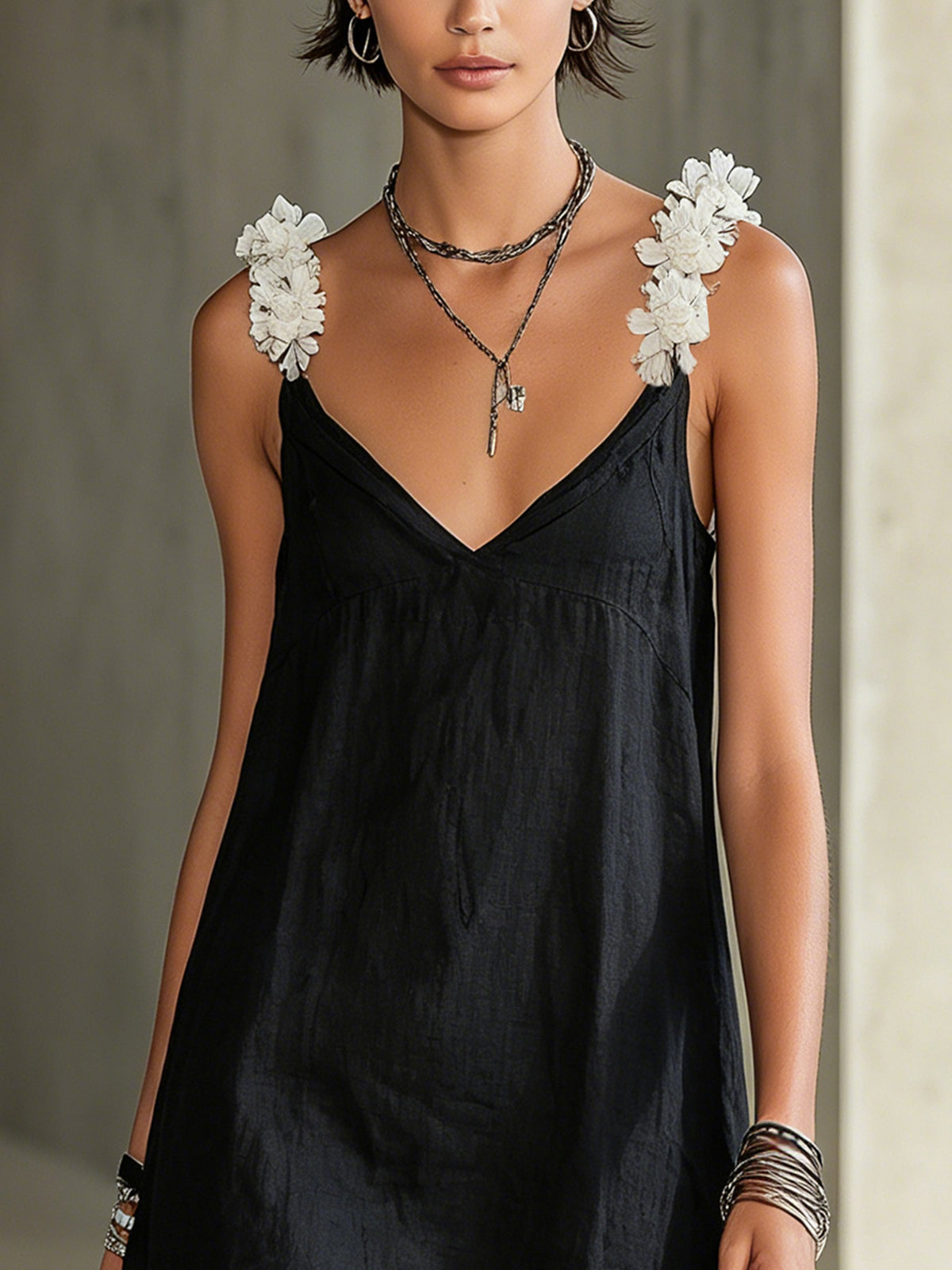 Esme V-Neck Mini Dress