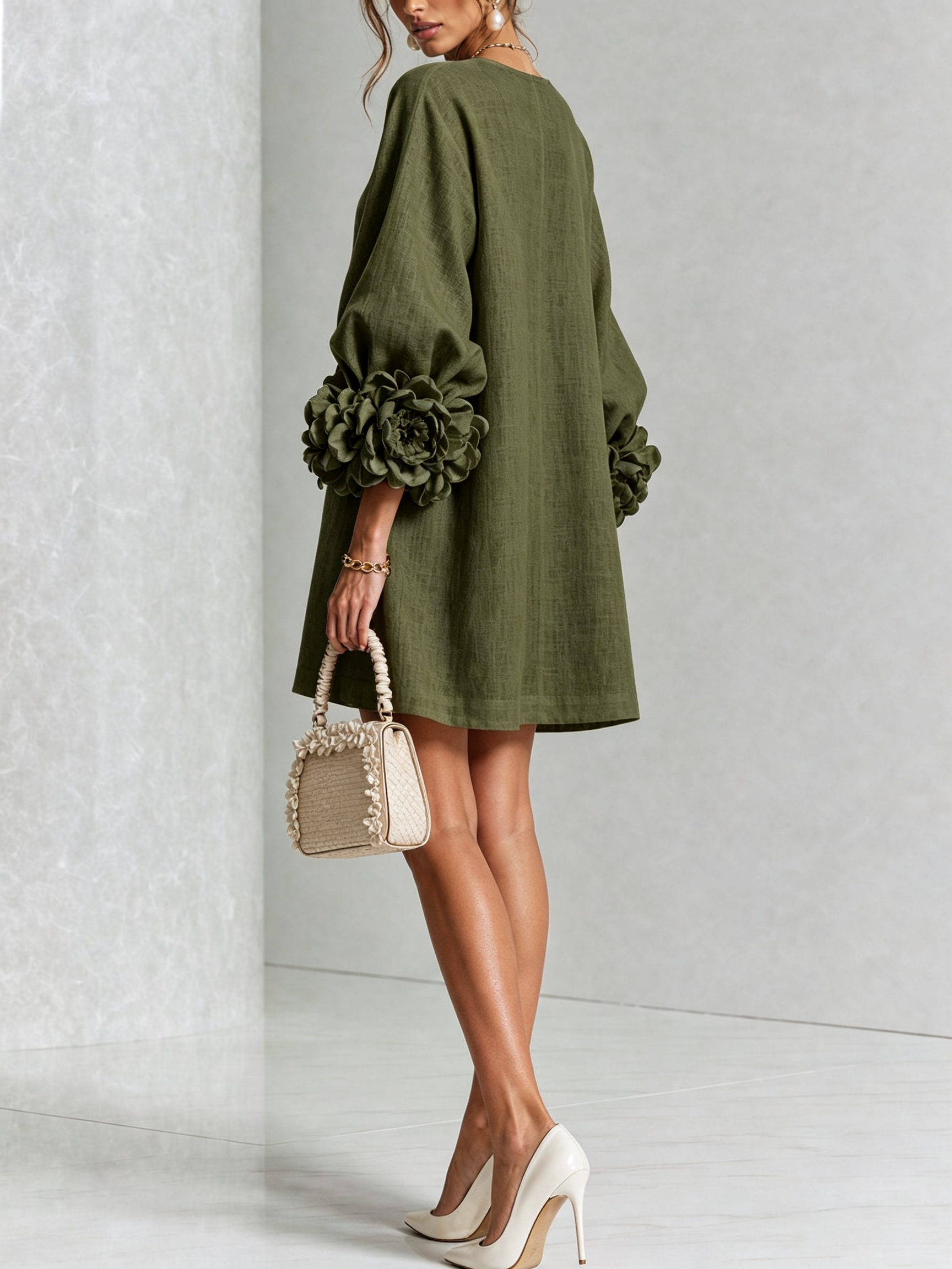 Talia Button Mini Dress