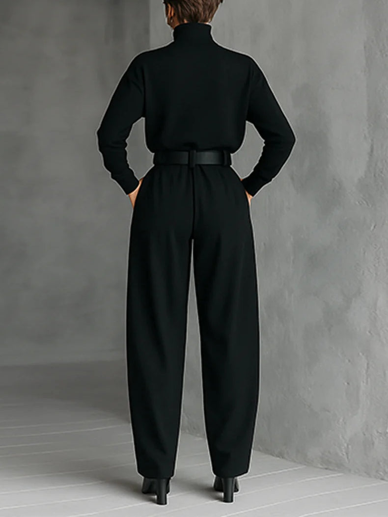 Jessica™ Elegant Top & Straight-Leg Pants Set