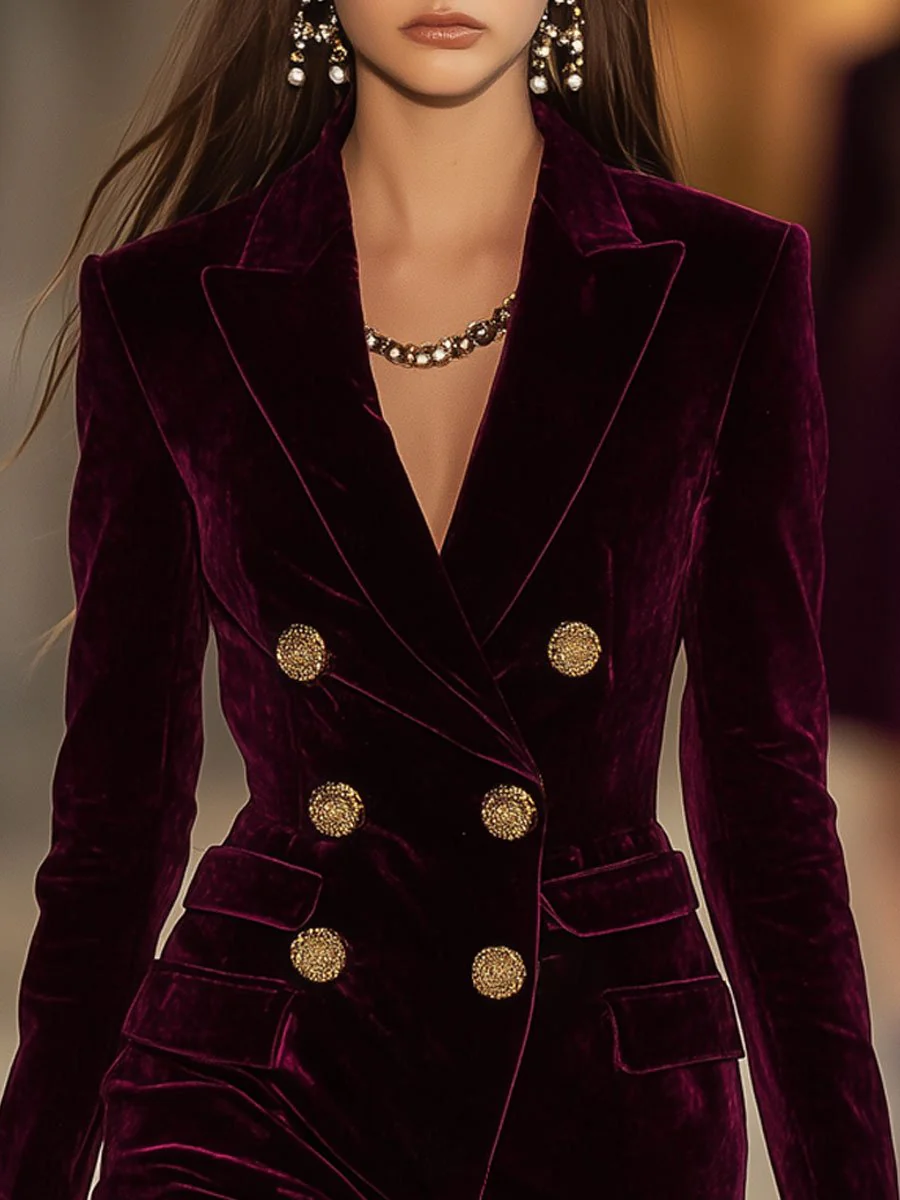 Colette Double-Breasted Blazer Dress