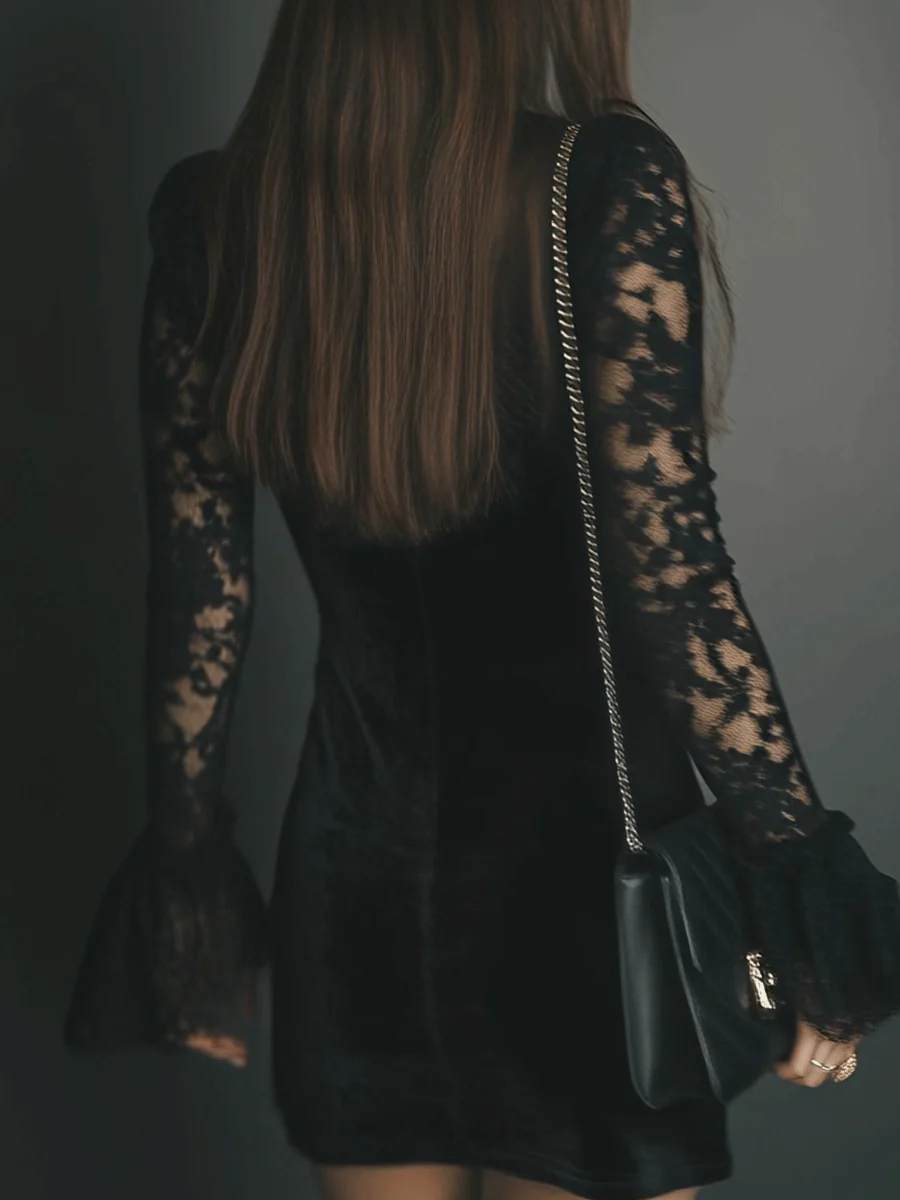 Mira Flared Sleeve Mini Dress