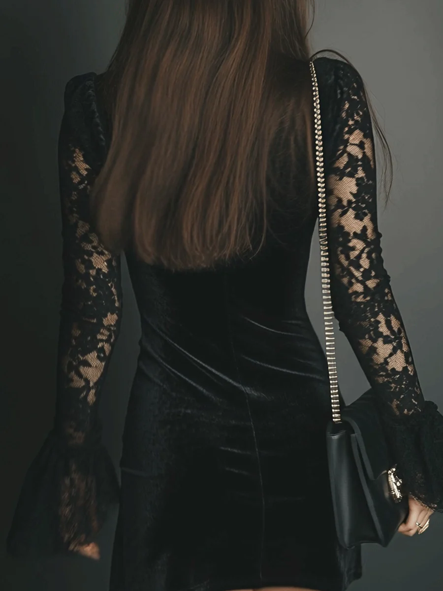 Mira Flared Sleeve Mini Dress