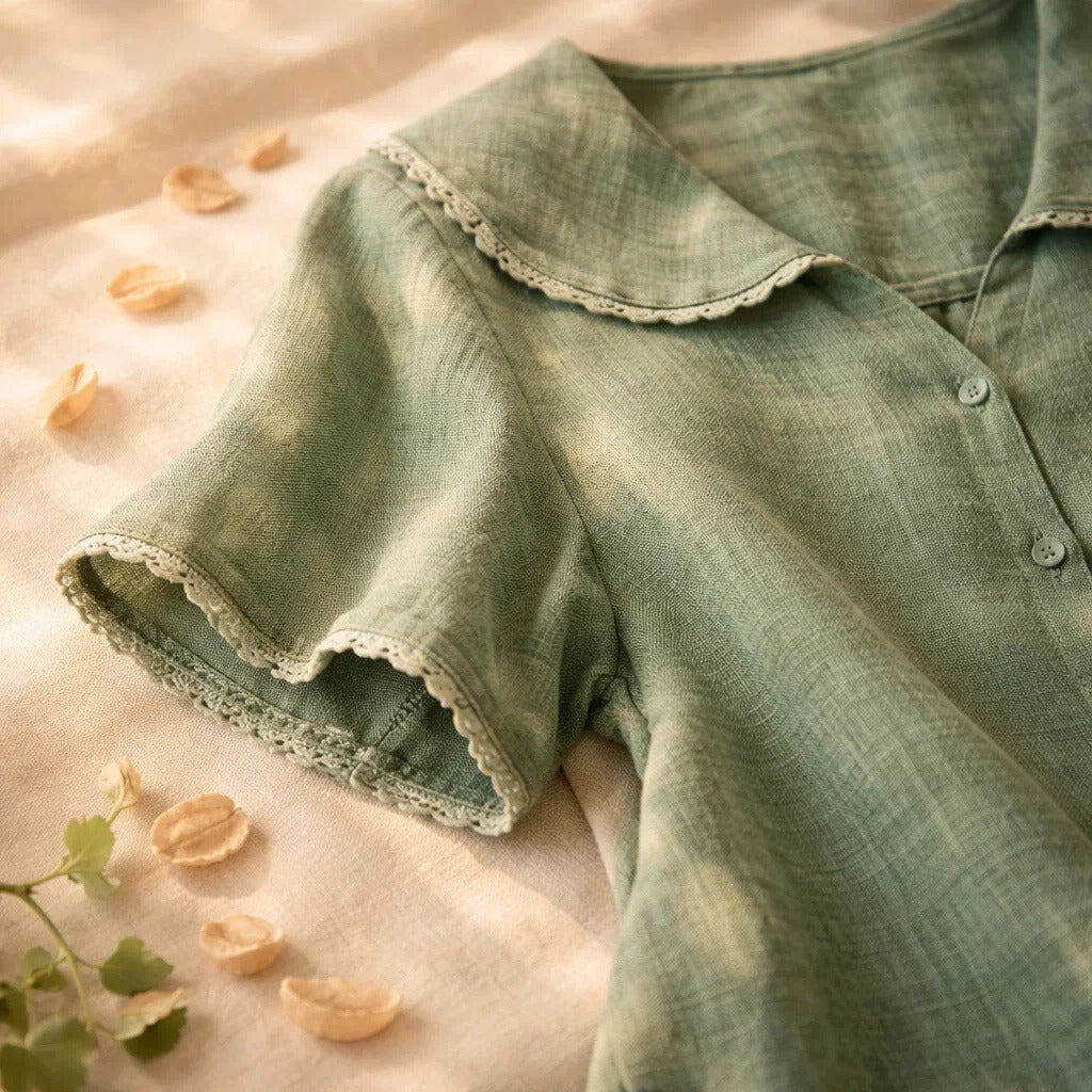 PETAL LINEN BLOUSE
