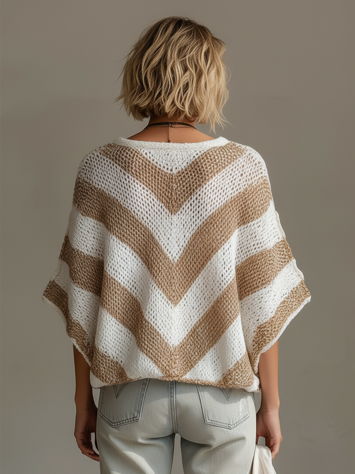 Celandine™ Striped V-Neck Knit Sweater