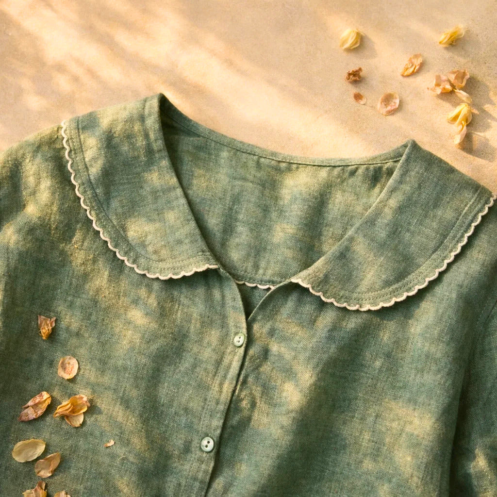 PETAL LINEN BLOUSE
