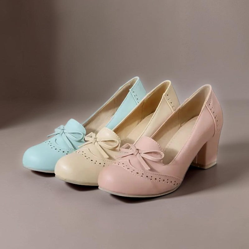Adelaide | Bow Slip-On Pumps with Closed-Toe Shape
