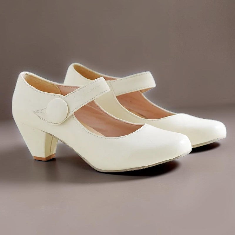 Clementine | Block Heel Mary Janes with Adjustable Strap