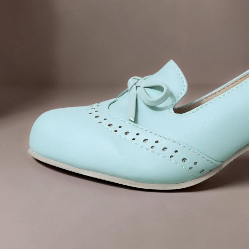 Adelaide | Bow Slip-On Pumps with Closed-Toe Shape