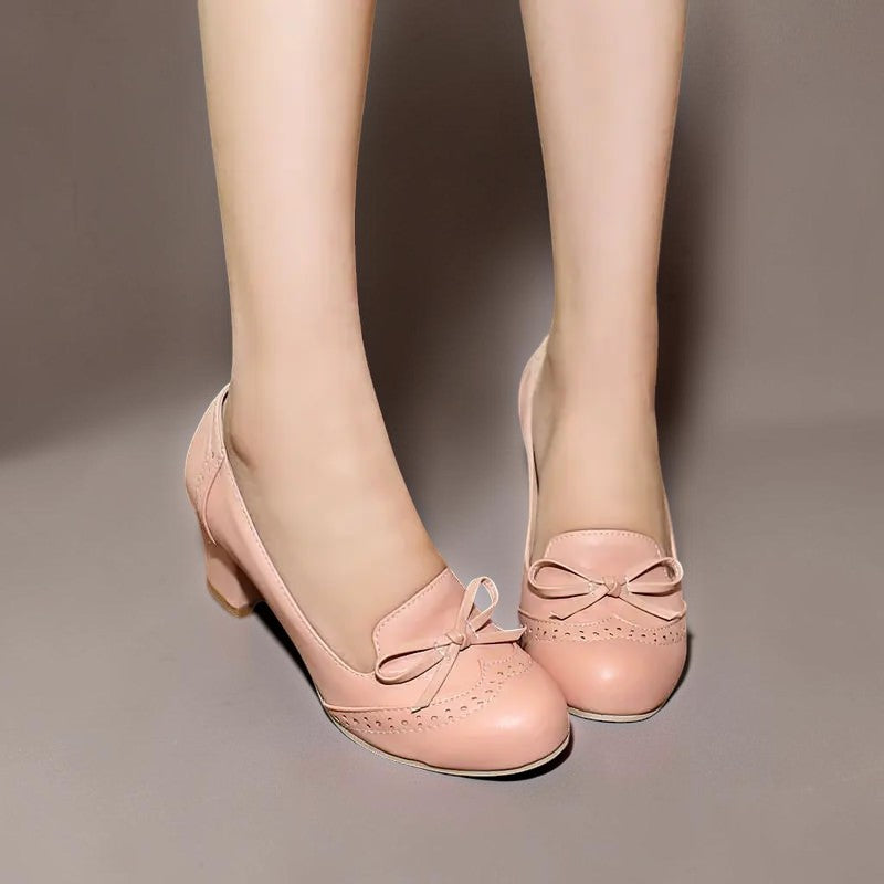 Adelaide | Bow Slip-On Pumps with Closed-Toe Shape