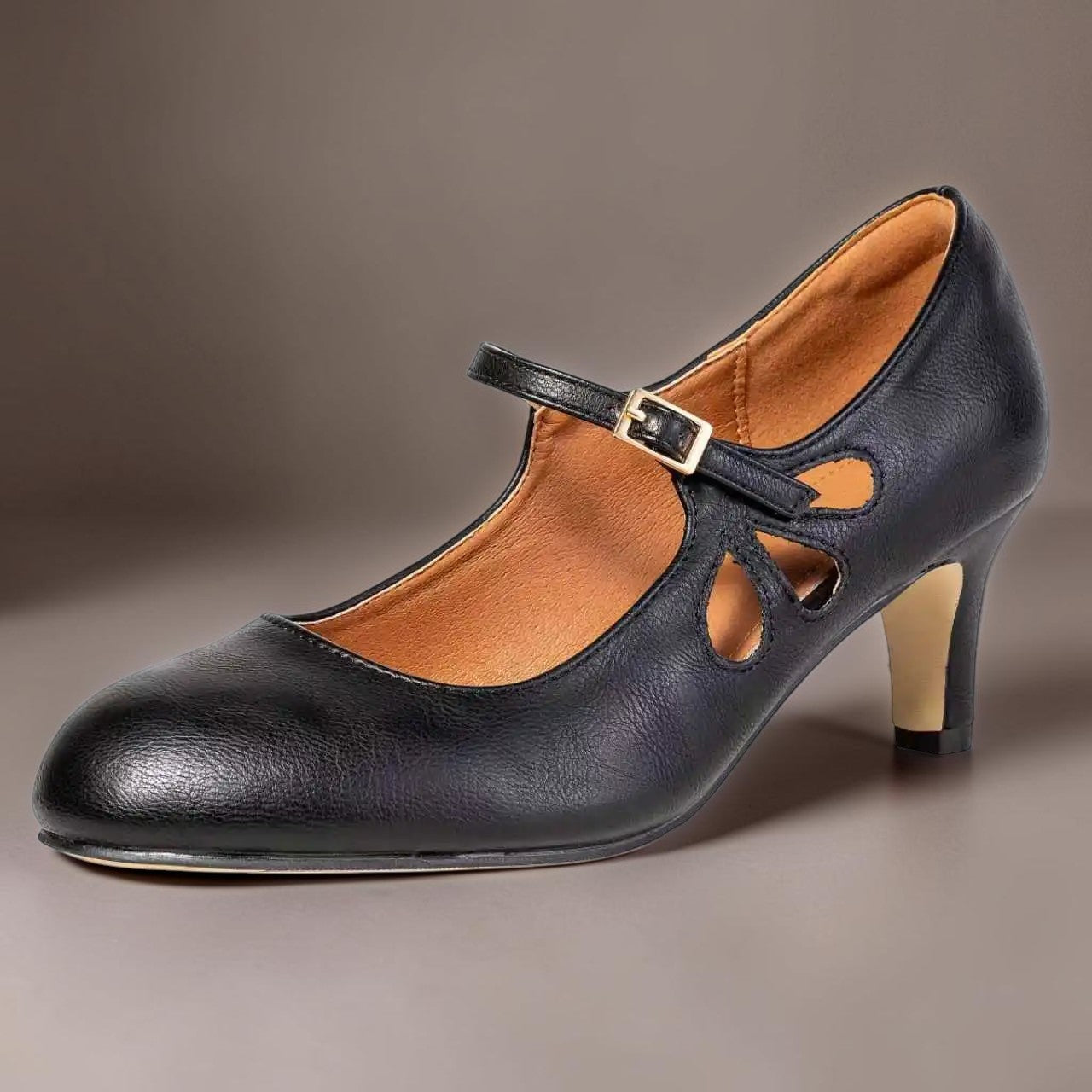 Odette | Classic Black Closed-Toe Office Pumps