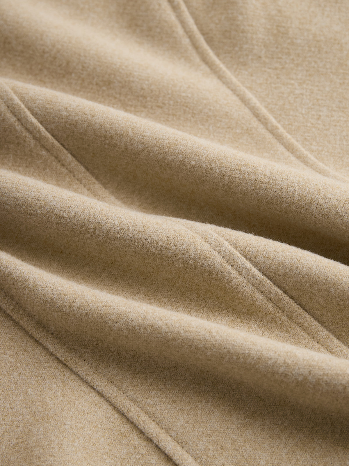 Ninon™ Khaki Wool Utility Coat