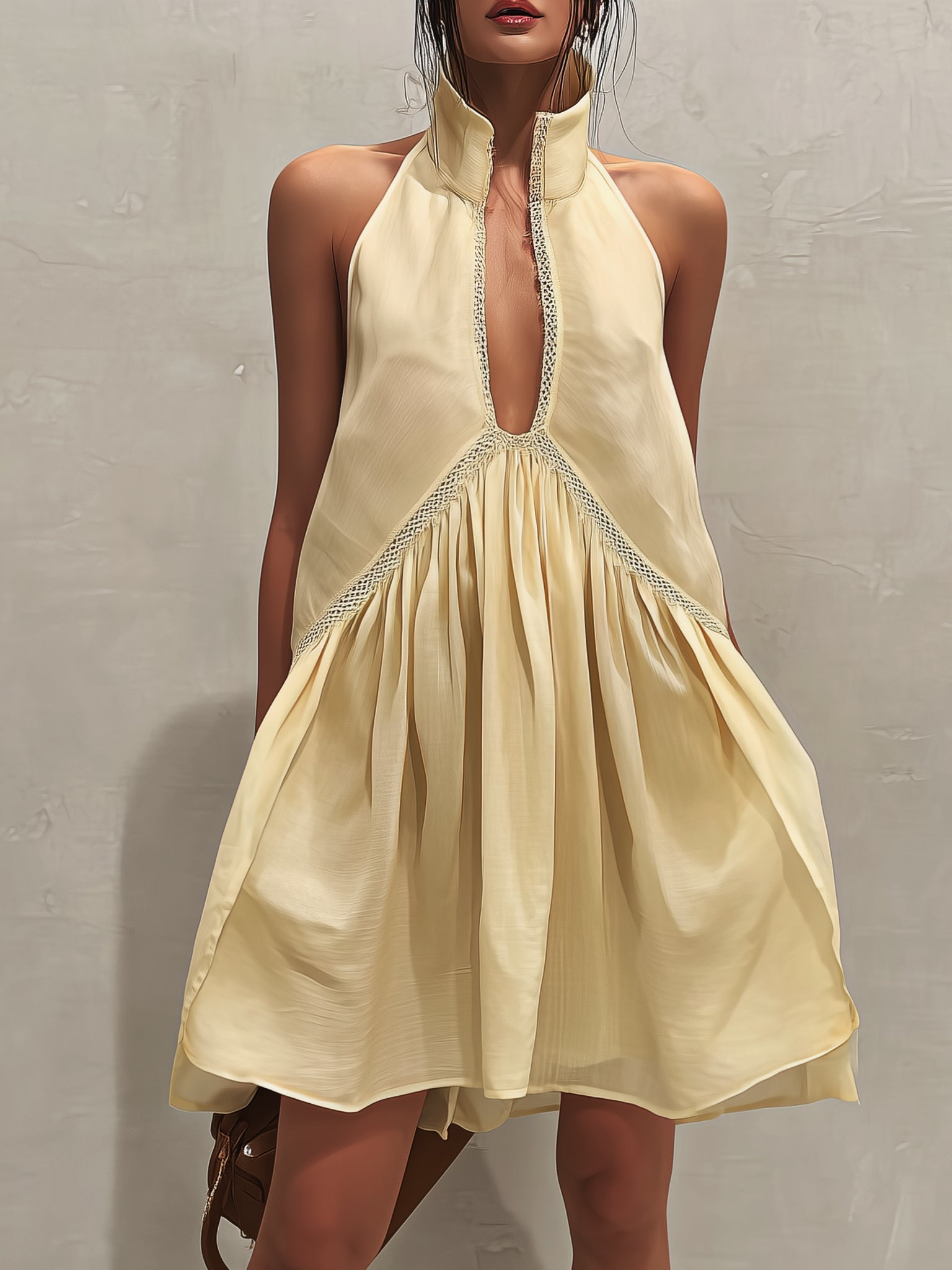 Mira V-Neck Mini Dress