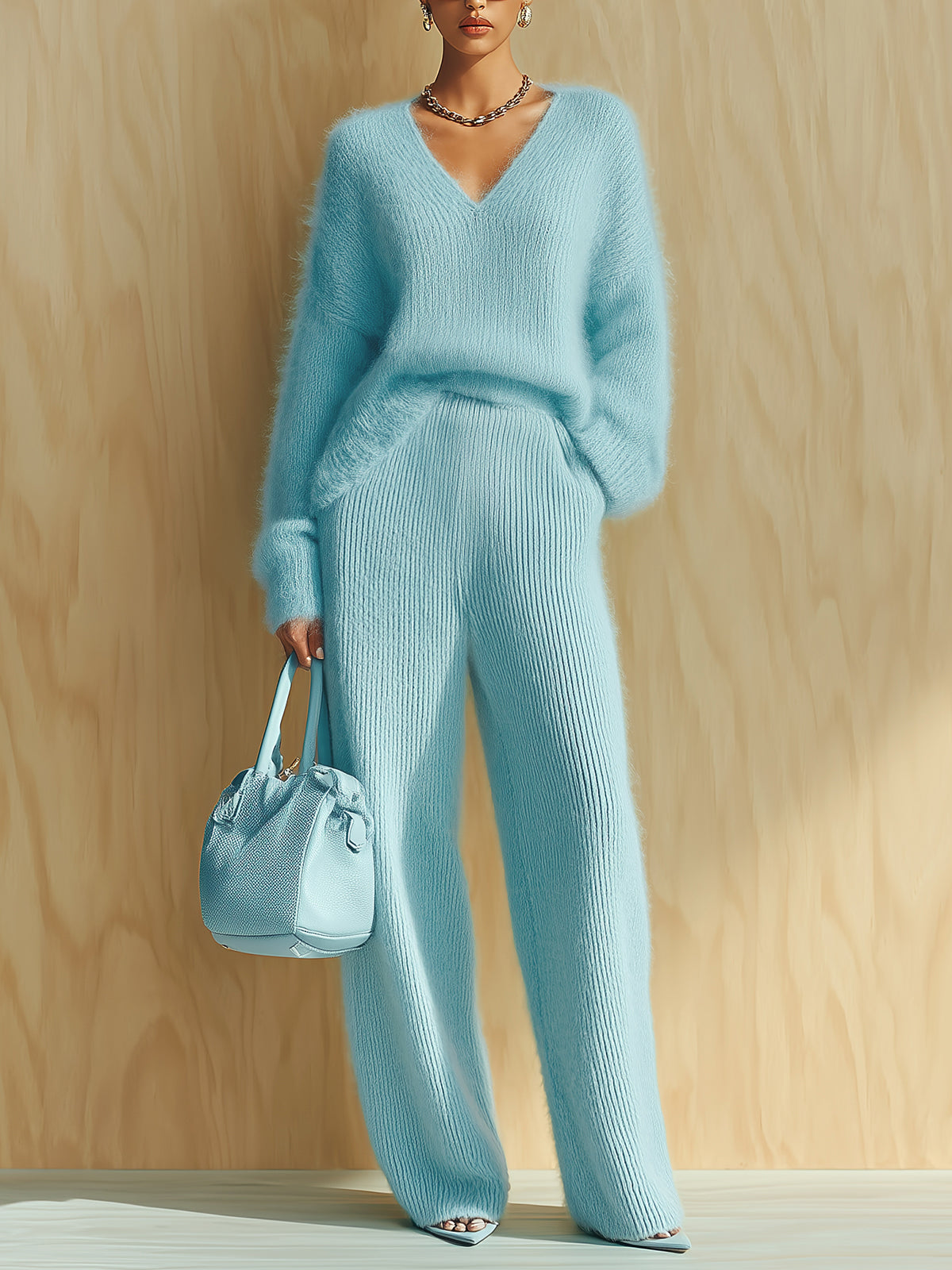 Melisande™ Fuzzy Knit Lounge Set