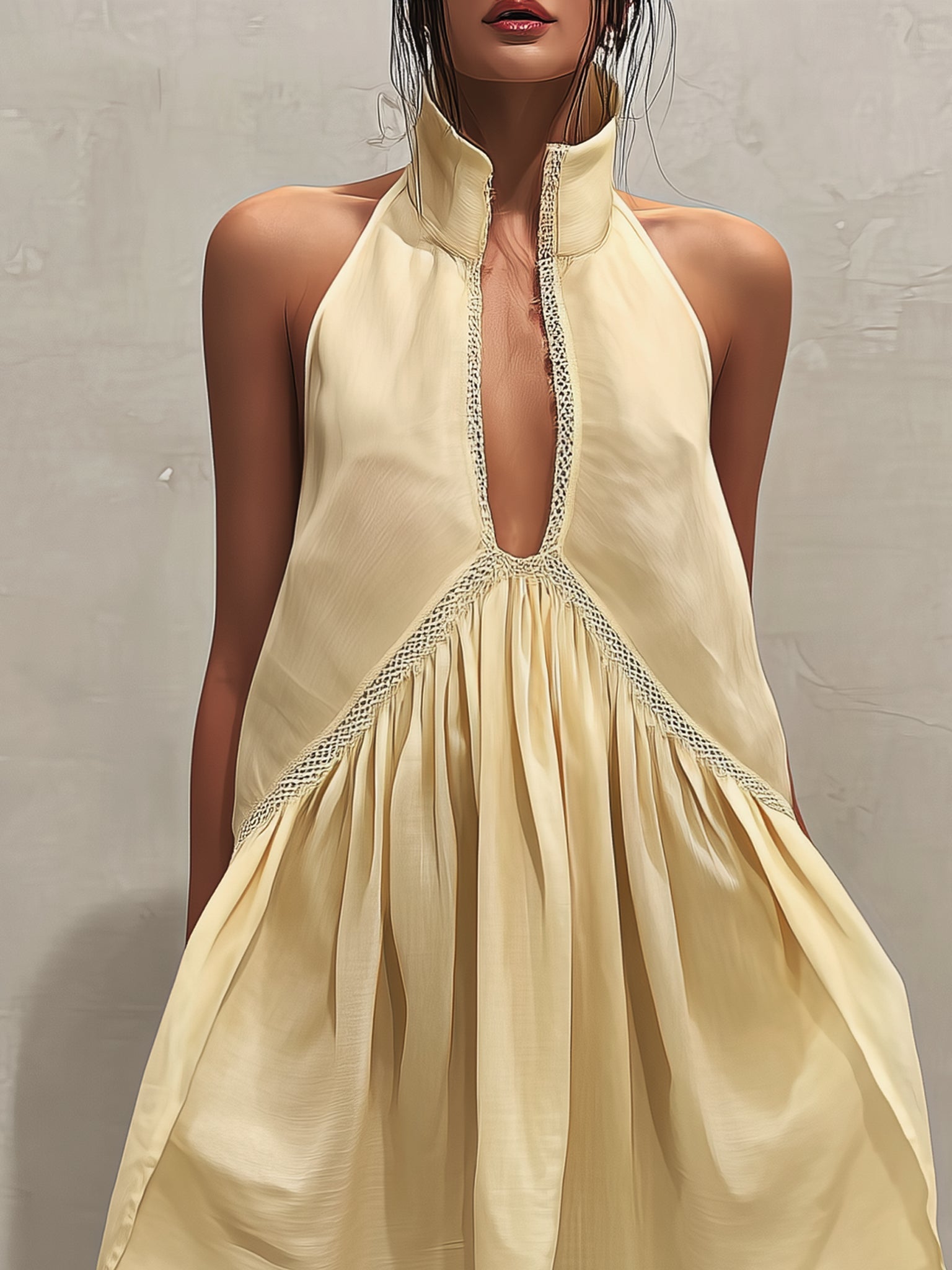 Mira V-Neck Mini Dress