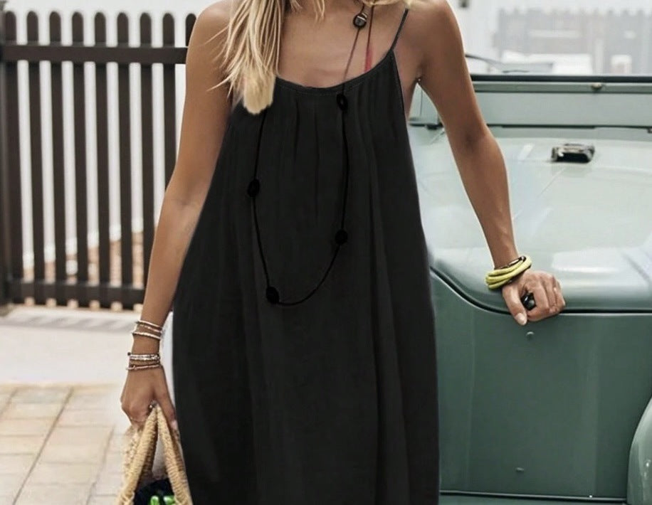 Elodie Ruched Open-Back Slip Dress