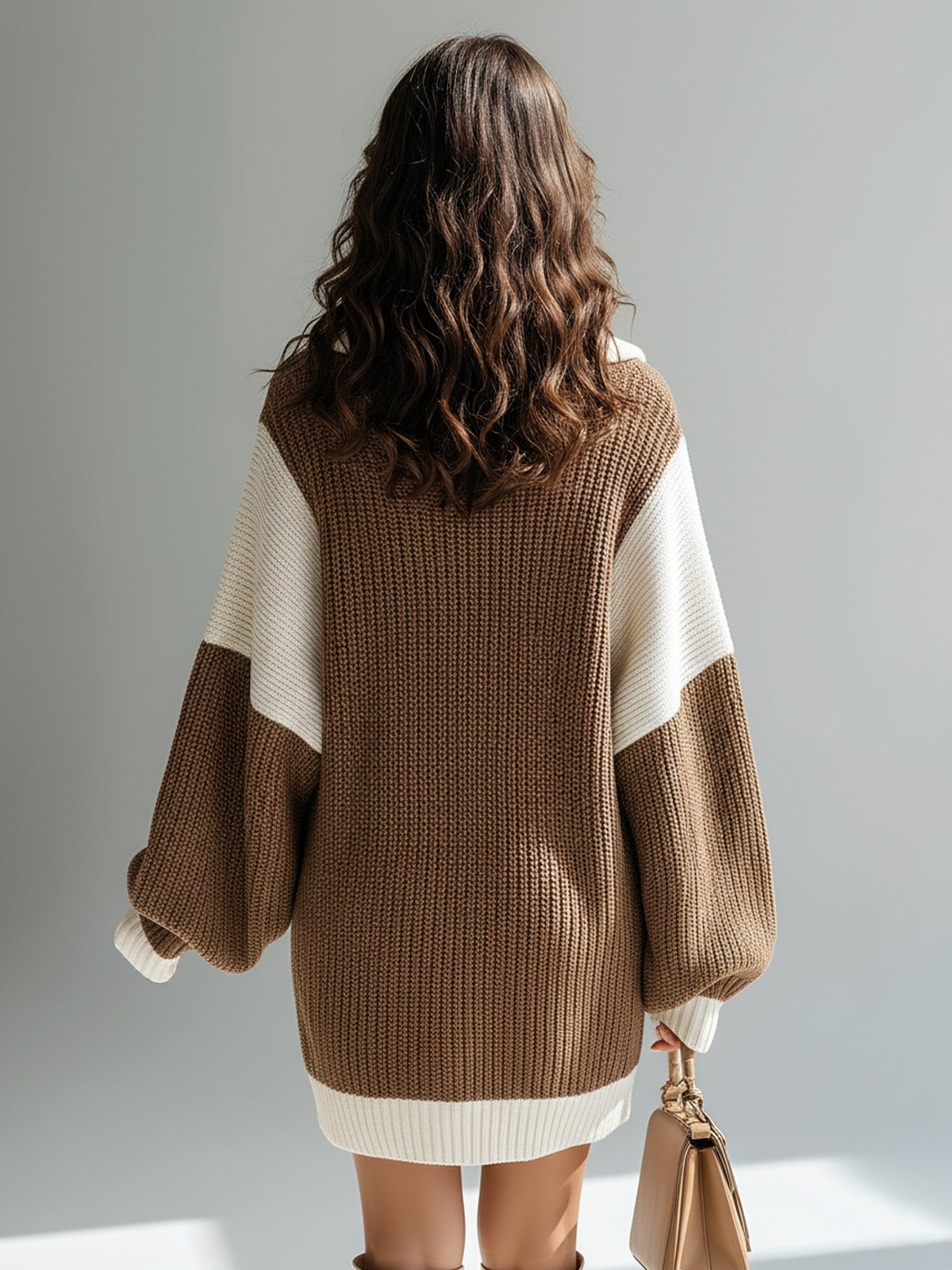 Rosamund™ Zip Colorblock Knit Mini Dress