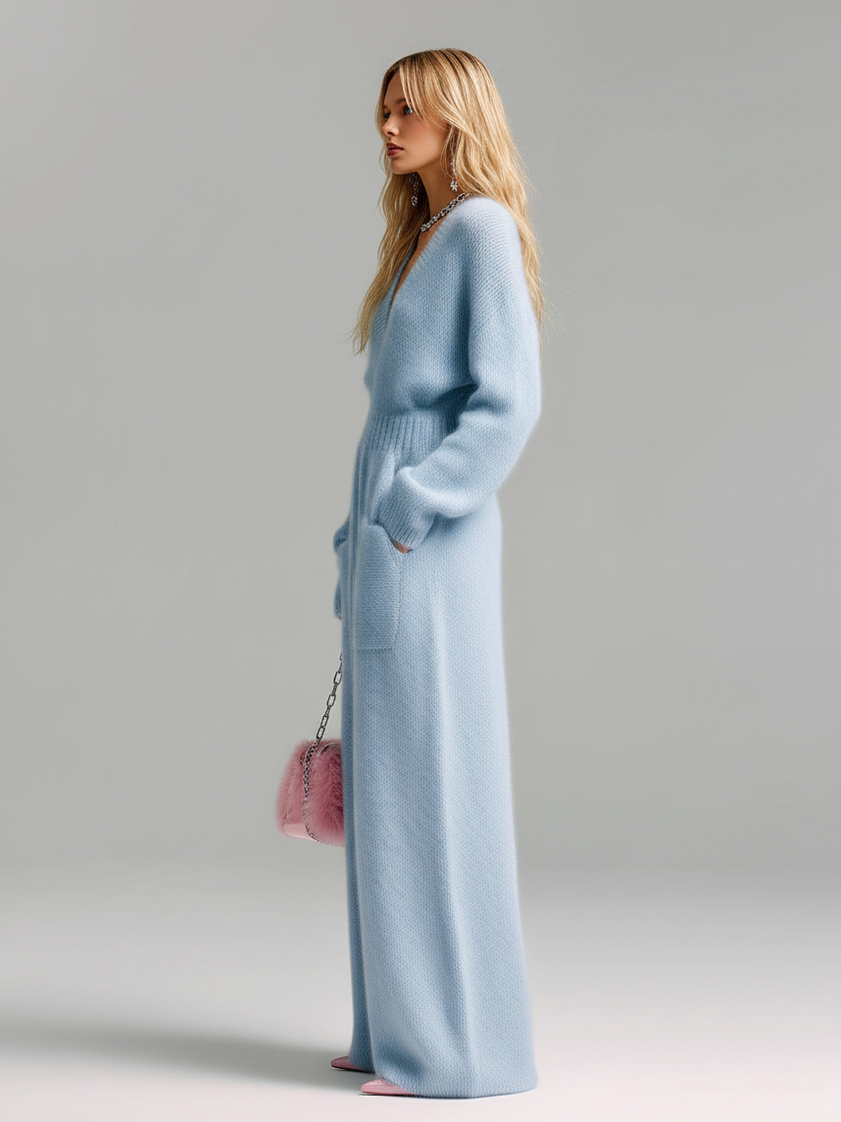 Olympe™ Oversized Fuzzy Wide-Leg Jumpsuit
