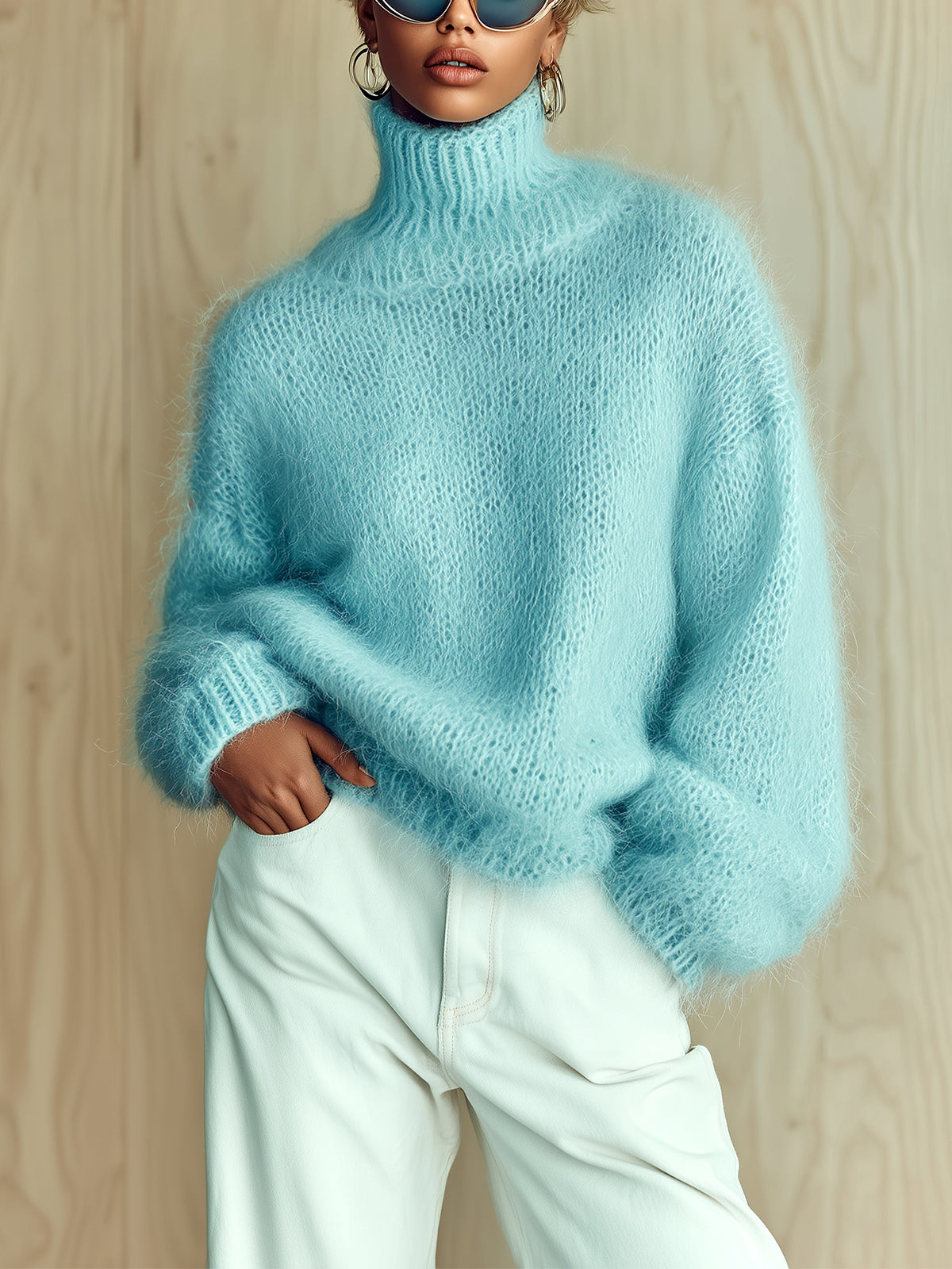 Maribel™ Slouchy Turtleneck Sweater