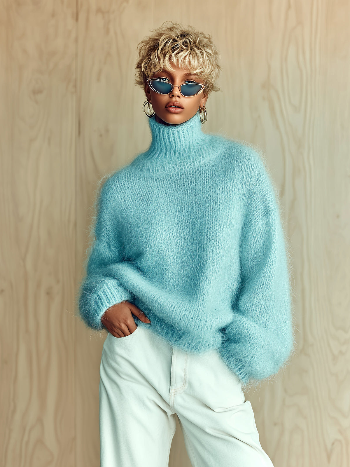 Maribel™ Slouchy Turtleneck Sweater