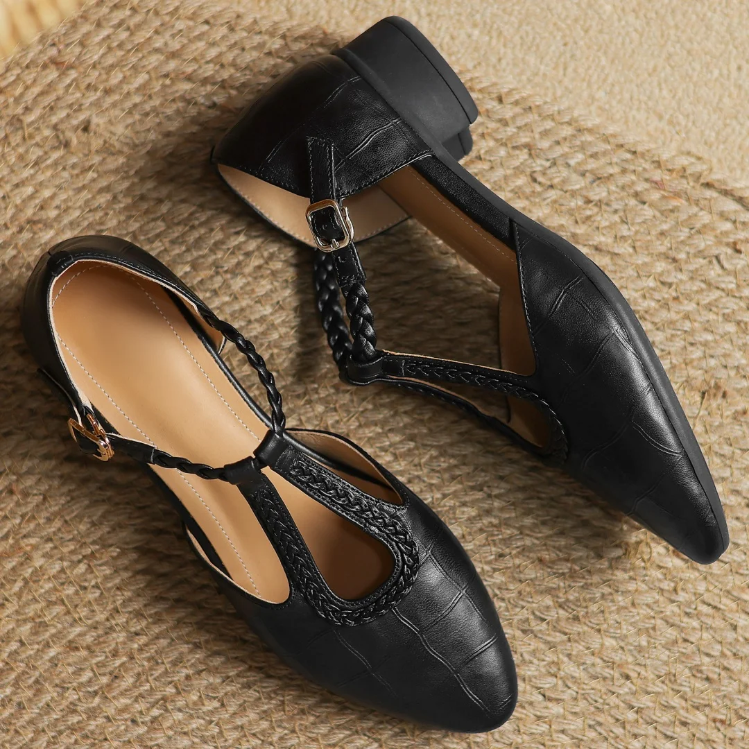 Vivian | Leather Mary Janes