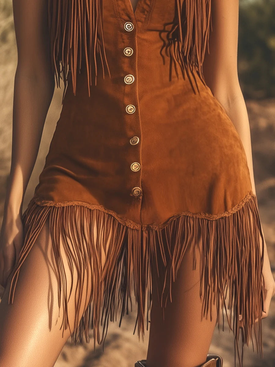 Sloane Fringe Mini Dress