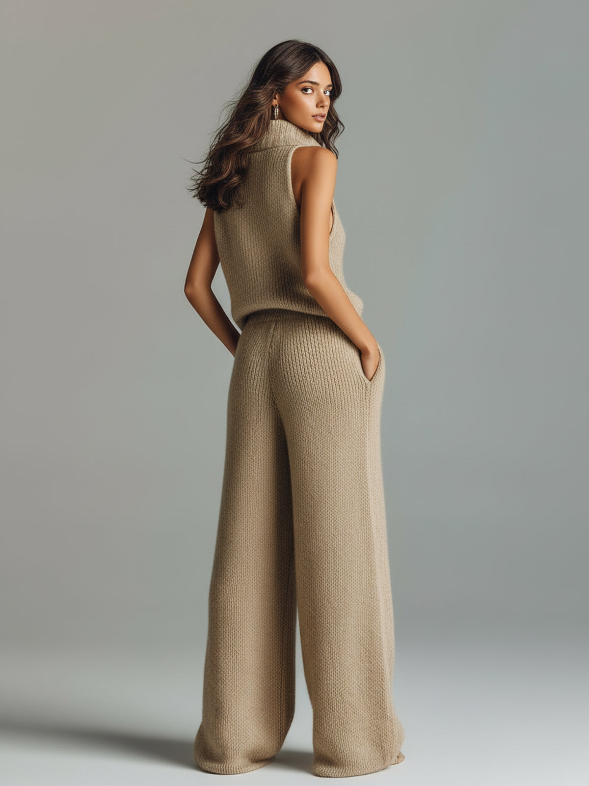 Maelle™ Sleeveless Ribbed Two-Piece Set