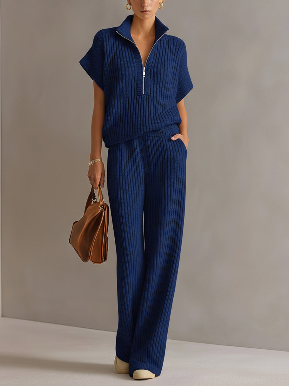 Brienne™ Zip Sweater Wide-Leg Set